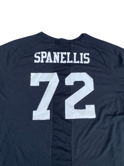 Stephen Spanellis Michigan Football Player Exclusive 2019 South Africa Trip Practice Shirt (Size 3XL)
