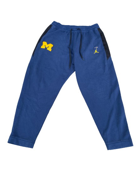 Stephen Spanellis Michigan Football Team Issued Sweatpants (Size 3XL)