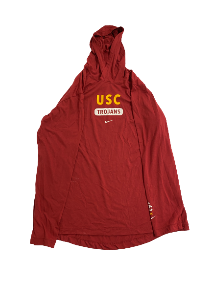 Travis Dye USC Football Team-Issued Hoodie (Size L)