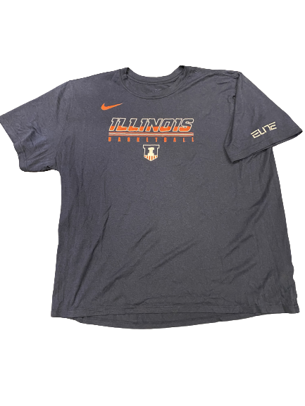 Kofi Cockburn Illinois Basketball Team Issued Workout Shirt (Size 2XL)