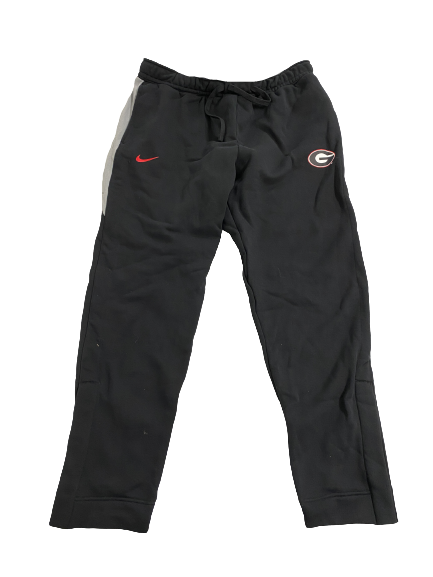 Bill Norton Georgia Football Team-Issued Travel Sweatpants (Size XXL)