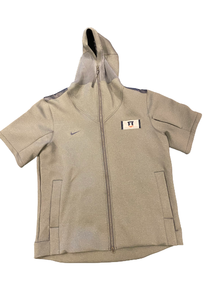 Kofi Cockburn Illinois Basketball Player Exclusive Short Sleeve Travel Hoodie (Size 2XLT)
