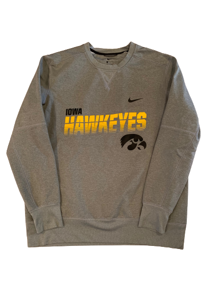 Brandon Smith Iowa Football Team Issued Crew Neck Sweatshirt (Size XL)