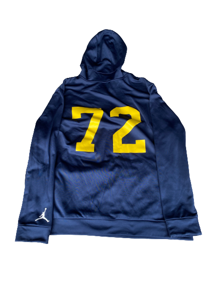 Stephen Spanellis Michigan Football Team Exclusive Sweatshirt with Number (Size 3XL)