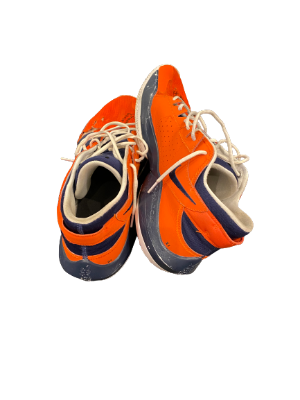 Kofi Cockburn Illinois Basketball SIGNED Game Worn Shoes (Size 15) - Photo Matched