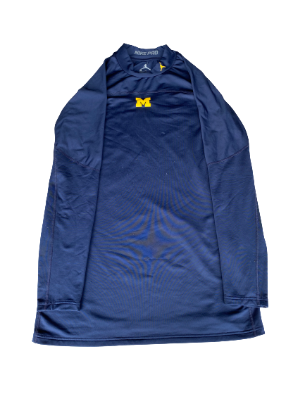 Stephen Spanellis Michigan Football Team Issued Long Sleeve Therman (Size 3XL)