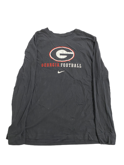 Bill Norton Georgia Football Team-Issued Long Sleeve Shirt (Size XXL)