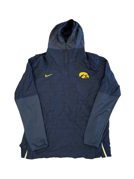 Brandon Smith Iowa Football Team Issued Quarter-Zip Jacket (Size XL)