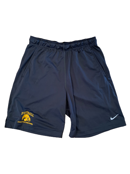 Brandon Smith Iowa Football Player Exclusive "Strength & Conditioning" Shorts (Size L)