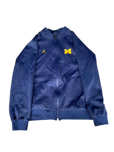 Stephen Spanellis Michigan Football Team Exclusive Travel Jacket with Number on Back (Size 3XL)