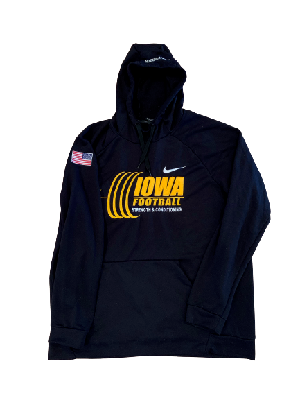 Brandon Smith Iowa Football Player Exclusive "Strength & Conditioning" Sweatshirt (Size XL)