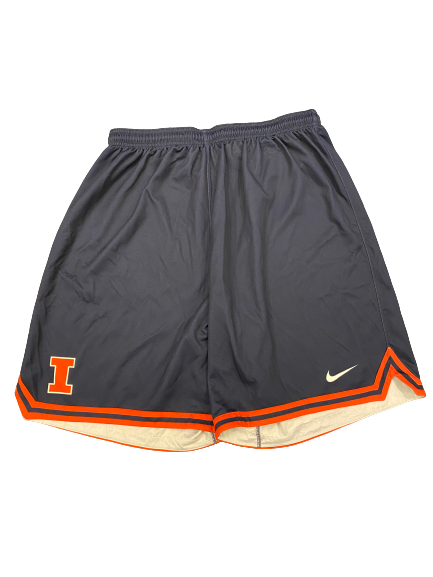 Kofi Cockburn Illinois Basketball 2020-2021 Season Worn Player Exclusive Practice Shorts (Size 2XL)
