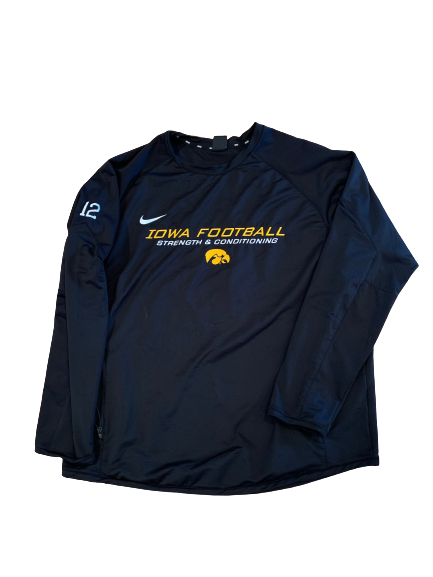 Brandon Smith Iowa Strength & Conditioning Crewneck with Number (Size 2XL)