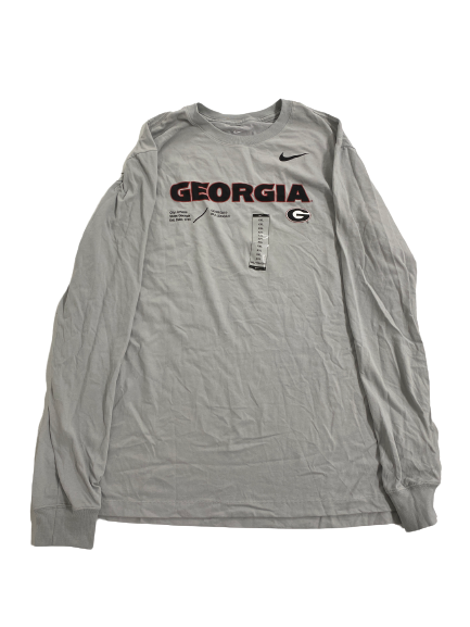 Bill Norton Georgia Football Team-Issued Long Sleeve Shirt (Size XXL)
