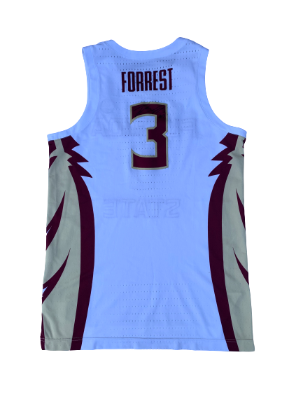 Trent Forrest Florida State Basketball Signed 2019-2020 Season Game-Worn Jersey (Size 48)