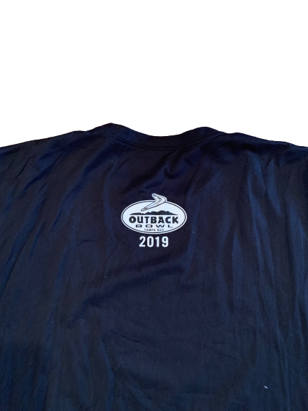 Brandon Smith Iowa Football Player Exclusive Outback Bowl T-Shirt (Size XL)