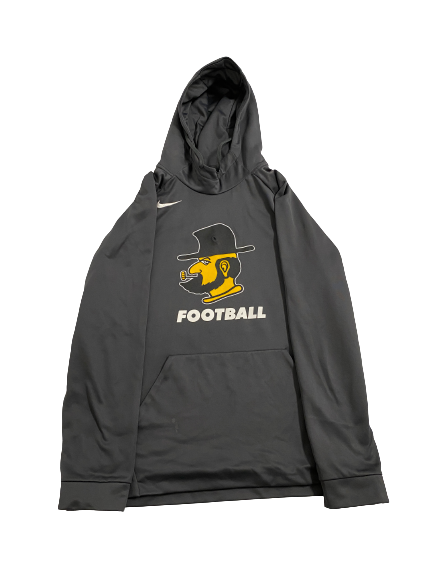 Kaiden Smith App State Football Team Issued Hoodie (Size L)
