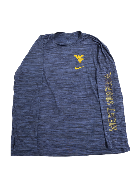 Jordan White West Virginia Football Team-Issued Long Sleeve Shirt (Size XXXL)