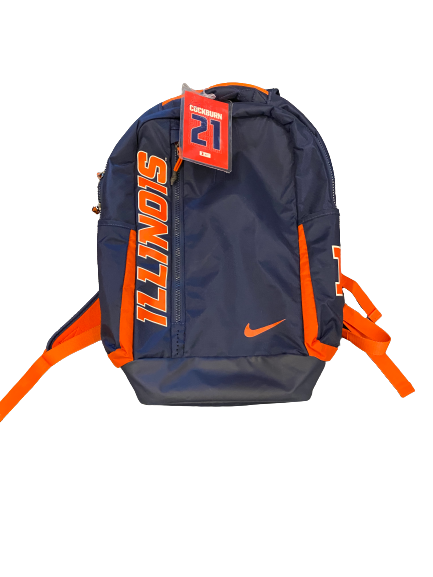 Kofi Cockburn Illinois Basketball Player Exclusive Backpack WITH PLAYER TAG