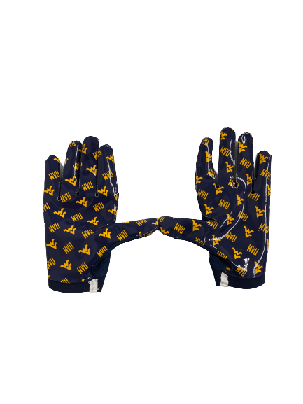 Jordan White West Virginia Football Player-Exclusive Gloves (Size XXXL)