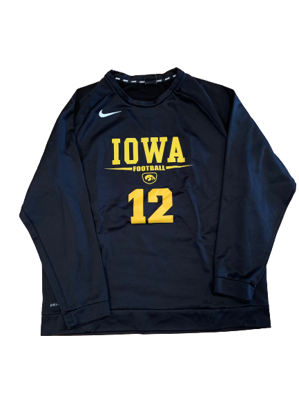 Brandon Smith Iowa Football Player Exclusive Crew Neck Sweatshirt (Size XL)