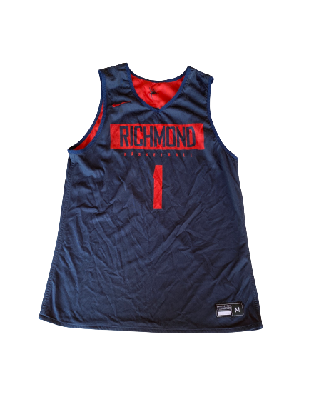 Blake Francis Richmond Basketball SIGNED Season Worn Reversible Practice Jersey (Size M)