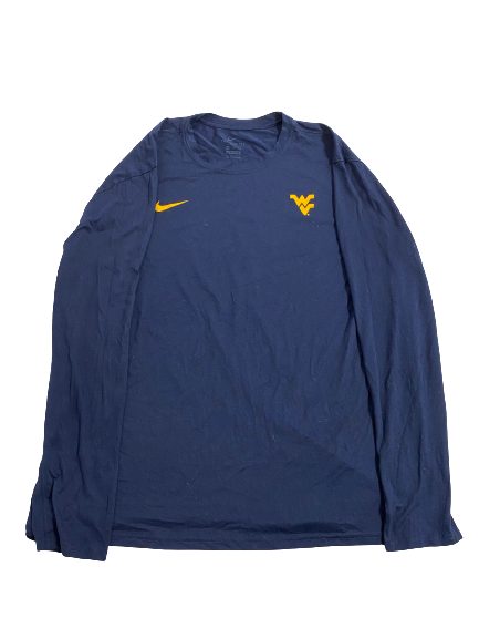 Jordan White West Virginia Football Team-Issued Long Sleeve Shirt (Size XXL)