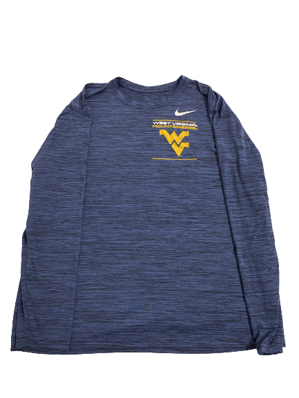 Jordan White West Virginia Football Team-Issued Long Sleeve Shirt (Size XXL)