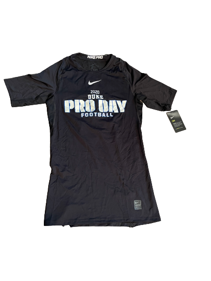 Dylan Singleton Duke Football Player Exclusive 2020 Pro Day Workout Shirt (Size L)