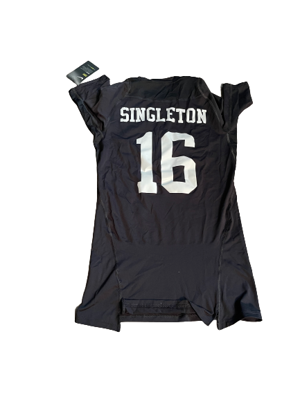 Dylan Singleton Duke Football Player Exclusive 2020 Pro Day Workout Shirt (Size L)