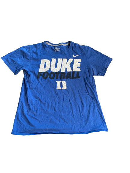 Dylan Singleton Duke Football Team Issued T-Shirt (Size M)