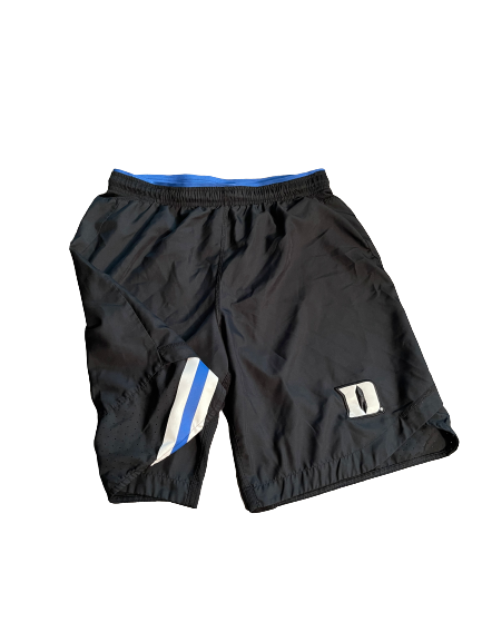 Dylan Singleton Duke Football Team Issued Shorts with Number (Size L)