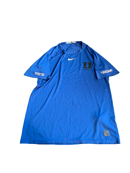 Dylan Singleton Duke Football Player Exclusive Workout Shirt (Size L)