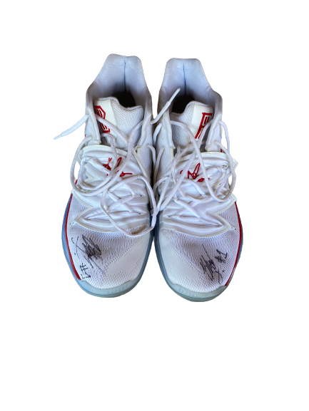 Blake Francis Richmond Basketball SIGNED Game Worn Shoes (Size 11)
