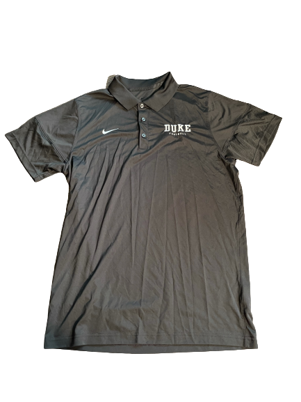 Dylan Singleton Duke Football Team Issued Polo Shirt (Size L)