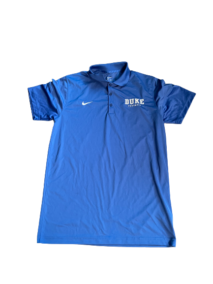 Dylan Singleton Duke Football Team Issued Polo Shirt (Size M)