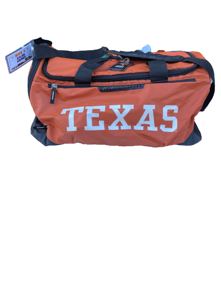 Dylan Haines Texas Football Team Issued Travel Duffel Bag with Travel Tag