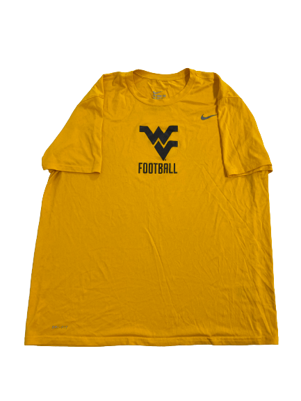 Jordan White West Virginia Football Team-Issued T-Shirt (Size XXL)