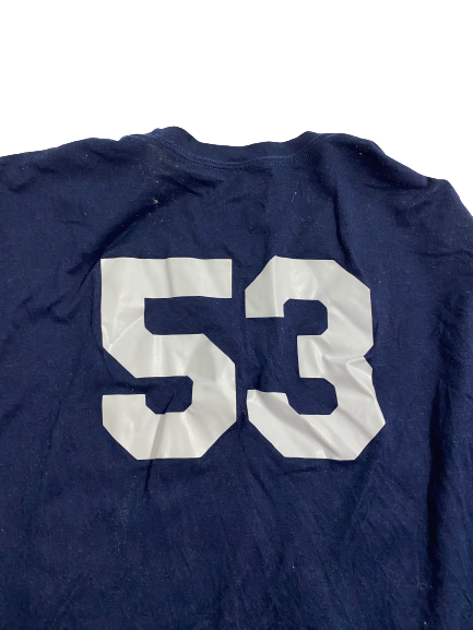 Jordan White West Virginia Football Player-Exclusive Pre-Game Warm-Up Shirt With 