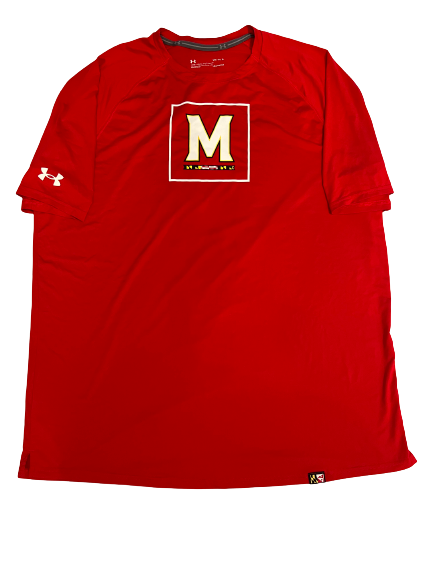 Eric Ayala Maryland Basketball Team Issued Workout Shirt (Size L)