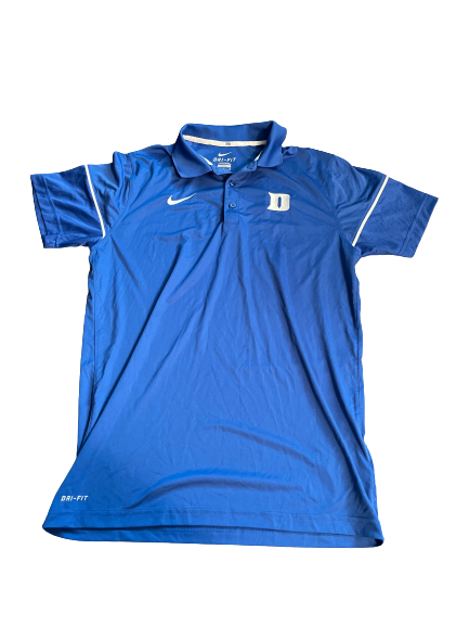 Dylan Singleton Duke Football Team Issued Polo Shirt (Size M)