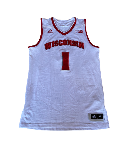 Brevin Pritzl Wisconsin Basketball Game Worn Jersey (Size XL)