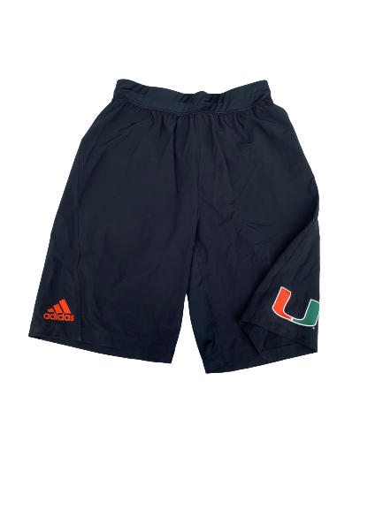 Miami Basketball Team Issued Workout Shorts (Size S)