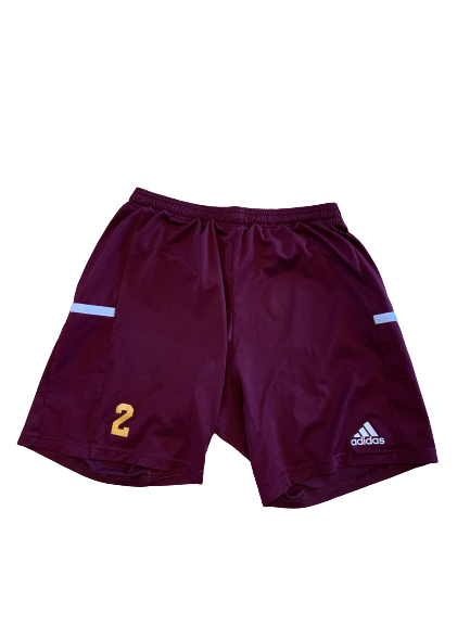 David Moore Central Michigan Football Team Issued Shorts with Number (Size L)