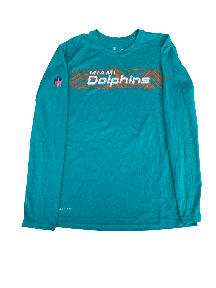 Miami Dolphins Team Issued Long Sleeve Shirt (Size M)