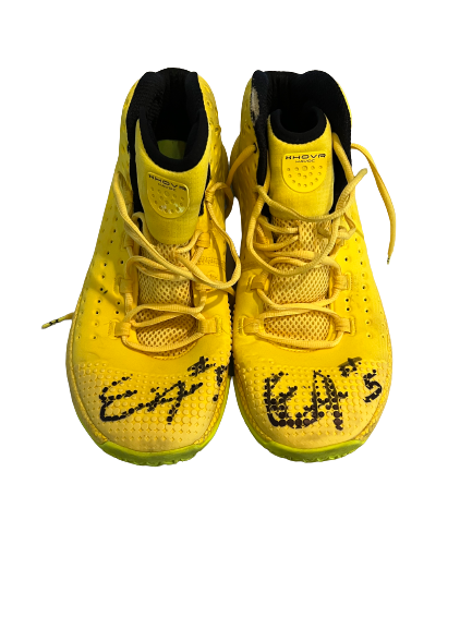 Eric Ayala Maryland Basketball SIGNED GAME WORN Shoes (Size 13)