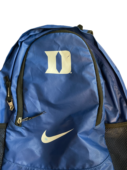 Dylan Singleton Duke Football Team Issued Backpack