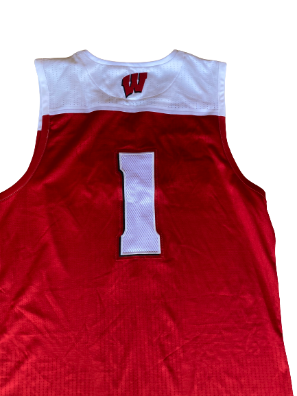 Brevin Pritzl Wisconsin Basketball Game Worn Jersey (Size XL)
