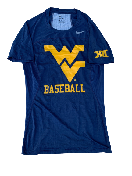 Ivan Gonzalez West Virginia Baseball Nike Compression Shirt (Size M)