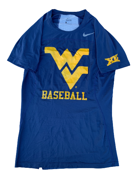 Ivan Gonzalez West Virginia Baseball Nike Compression Shirt (Size L)